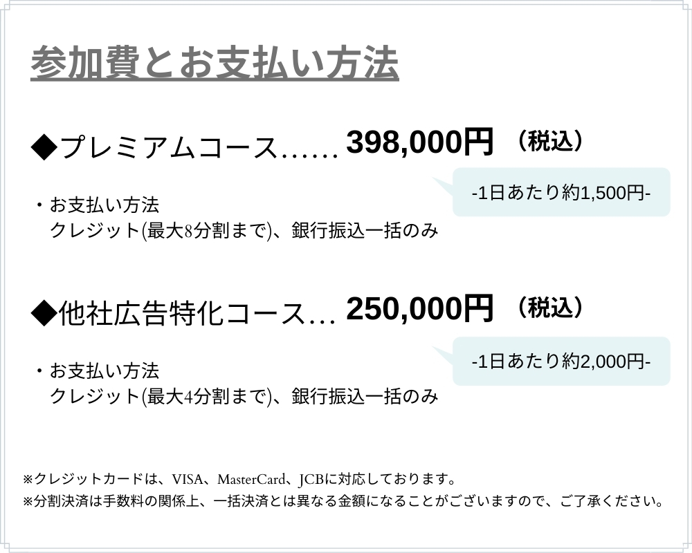 参加費(最新)