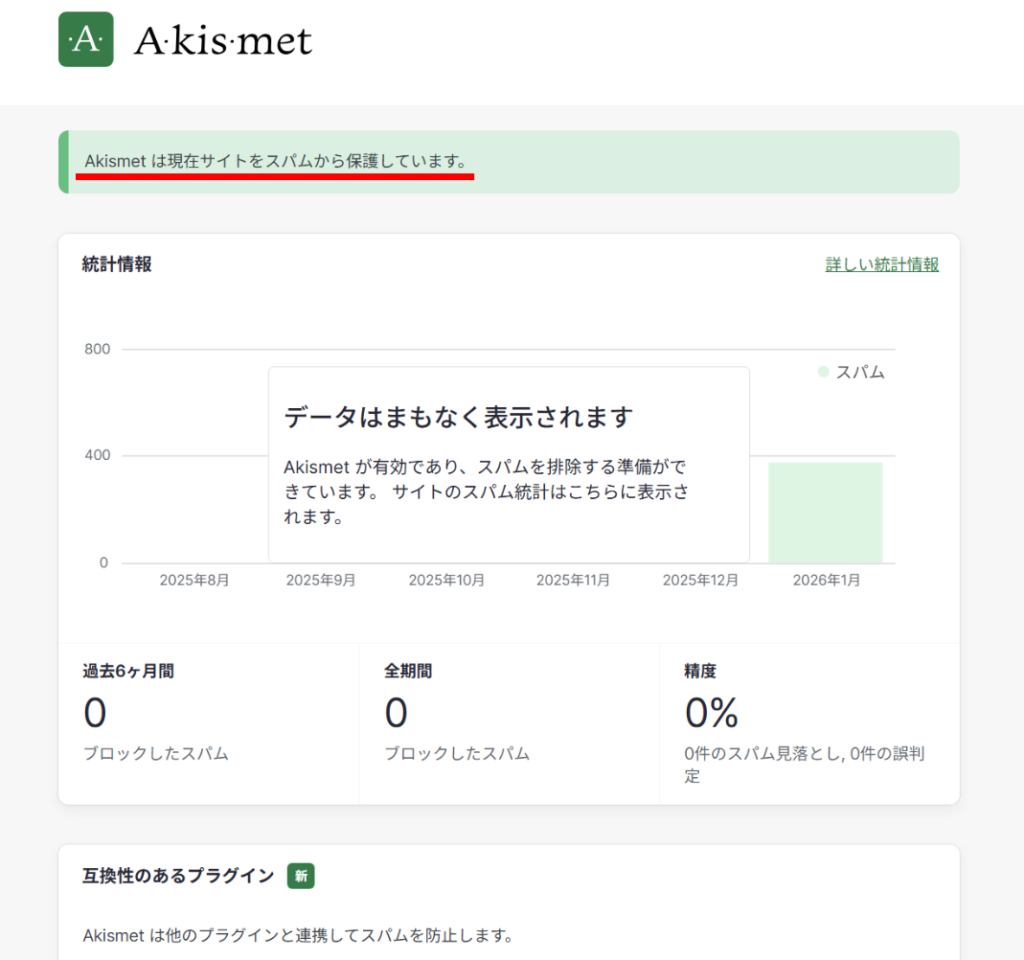 Akismet Anti-Spamの設定方法１４